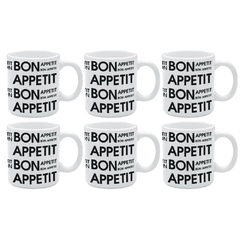 BON APPETIT - SET X6 JARROS 270 CC