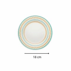 Imagen de Set x 30 platos playo hondo postre Louros ceramica Oxford