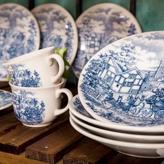 CENA INGLESA - SET X 6 PLATOS HONDO 22 CM OXFORD en internet
