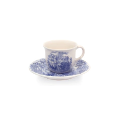 CENA INGLESA - SET X 6 TAZAS DE TE 200CC CON PLATO OXFORD - tienda online