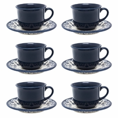 ENERGY - SET X 6 TAZA DE TE 200CC CON PLATO OXFORD