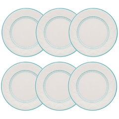 Serena Sky - Set x6 Platos Playos 26 CM Oxford