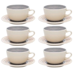 Unni Puzzling - Tazas de Te x 6 200 cc C/Plato Oxford