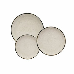 Set x 12 platos playos hondos postre Unni Brisa ceramica Oxford - comprar online