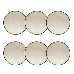 Set x 6 platos hondos Unni Brisa ceramica Oxford - comprar online