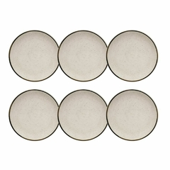 Set x 6 platos postre Unni Brisa ceramica Oxford - comprar online