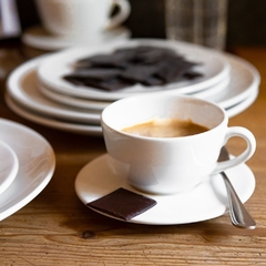 Unni White - Set x6 Tazas de Te 200 CC con Plato Oxford - comprar online