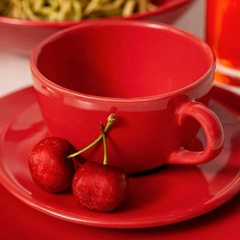 Unni Red - Tazas de Te x 6 200 cc C/Plato Oxford - comprar online