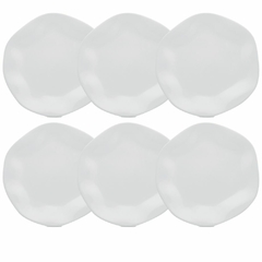 RYO BLANCO - SET X6 PLATOS POSTRE 21.5 CM PORCELANA OXFORD - comprar online