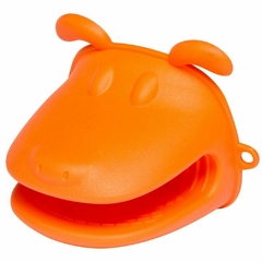 SILICONA - MANOPLA AISLANTE CON FORMA DE PERRO NARANJA - comprar online