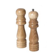 SET SALERO - PIMENTERO 20 CM DE MADERA CLARA - comprar online
