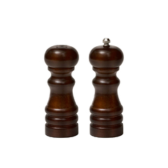 SET SALERO - PIMENTERO 12.5 CM DE MADERA OSCURA - comprar online
