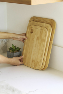 Tabla Cocina Picar Cortar Servir de Bambu Chica - comprar online