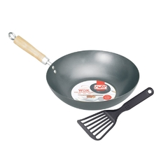 WOK ANTIADHERENTE 25 CM C/ MANGO MADERA - comprar online