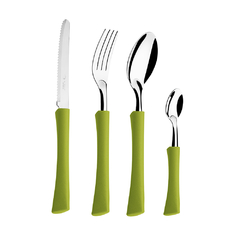 Inova - Cubiertos x 24 Pzas Mango Verde