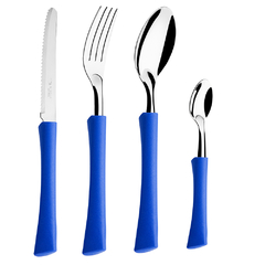Inova - Cubiertos x 24 Piezas Mango Azul