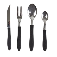 DI SOLLE - BLISTER X 3 CUCHILLOS ACERO INOXIDABLE NEGRO en internet