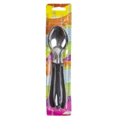 DI SOLLE - BLISTER X 3 CUCHARAS ACERO INOXIDABLE NEGRO