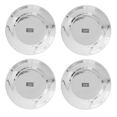 SET X4 PLATOS PLAYO ACERO INOXIDABLE 21 CM