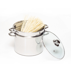 OLLA COLAPASTA 24 CM DE ACERO INOXIDABLE - comprar online
