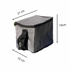 Lunchera Térmica Conservador chica tela gris - comprar online