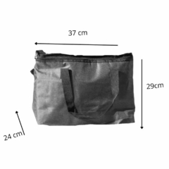 Lunchera Térmica Conservador Grande tela Gris - comprar online