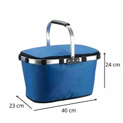CANASTA TERMICA 22 LT PLEGABLE AZUL en internet