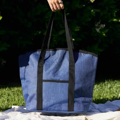 Lunchera Bolso Térmico Conservador tela Azul - comprar online