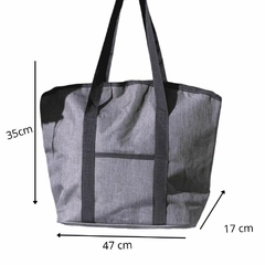 Lunchera Bolso Térmico Conservador tela gris en internet