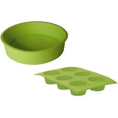 SILICONA - SET X2 MOLDES DE RESPOTERIA VERDE