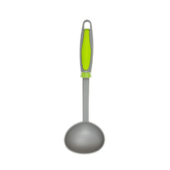 Set x6 Utensilios de Nylon Gris Mango Verde