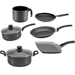 BATERIA DE COCINA X6 PIEZAS CON PANQUEQUERA Y BIFERA - PANELUX