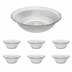Set Ensaladera + 6 bowl compotera Barroco Wheaton