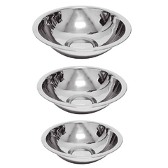 SET X 3 BOWLS DE ACERO INOXIDABLE - comprar online