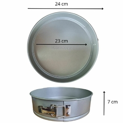 Set molde desmontable + plato giratorio posa torta vidrio - Kiluga
