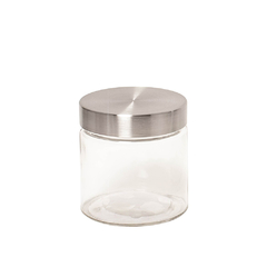 FRASCO DE VIDRIO CON TAPA A ROSCA 12 CM