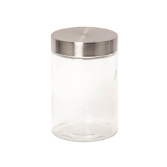 FRASCO DE VIDRIO CON TAPA A ROSCA 17 CM