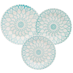 MANDALA - JUEGO DE VAJILLA X 18 PIEZAS OXFORD