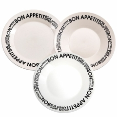 BON APPETIT - JUEGO DE VAJILLA X 12 PIEZAS OXFORD