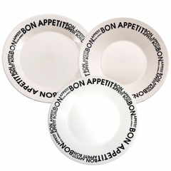 BON APPETIT - JUEGO DE VAJILLA X 18 PIEZAS OXFORD