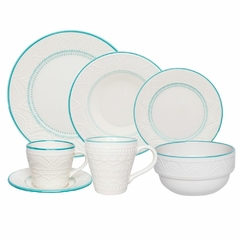 Serena Sky - Juego de Vajilla x 12 Piezas C/ Bowl Oxford - comprar online