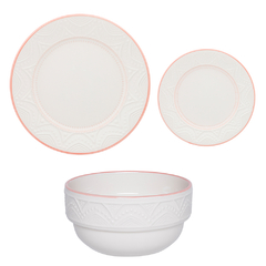 Serena Sweet - Juego de Vajilla x 12 Piezas C/ Bowl Oxford
