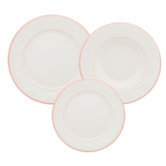 SERENA SWEET - JUEGO DE VAJILLA X 12 PIEZAS OXFORD