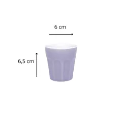 Set x24 pz Unni Lilac Playo Hondo Postre Vaso de Cafe - Oxford - tienda online