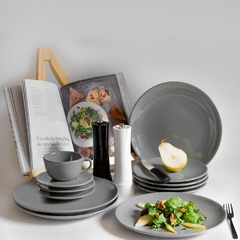 Unni Grey - Tazas de Te x 6 200 cc C/Plato Oxford - comprar online
