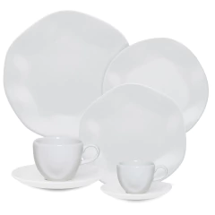 JUEGO DE VAJILLA X18 PIEZAS RYO BLANCO - OXFORD - tienda online