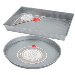 SET PIZZERA + ASADERA ACERO ALUMINIZADO - DOÑA CLARA