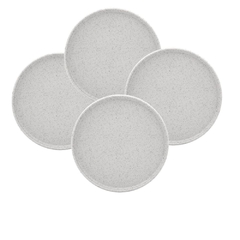 BAUNILHA - SET X 4 PLATOS POSTRE 22 CM SATINADA OXFORD
