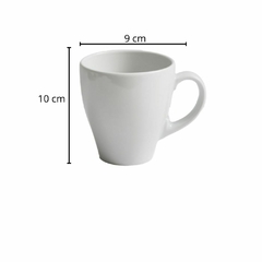 Taza Jarro Mug 350cc Con Plato Porcelana Verbano Monza - comprar online