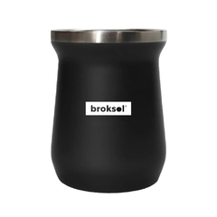 Mate térmico de acero inox. Negro - comprar online